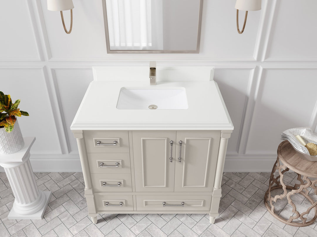 Aberdeen 36 in. W x 22 in. D Center Sink Bathroom vanity