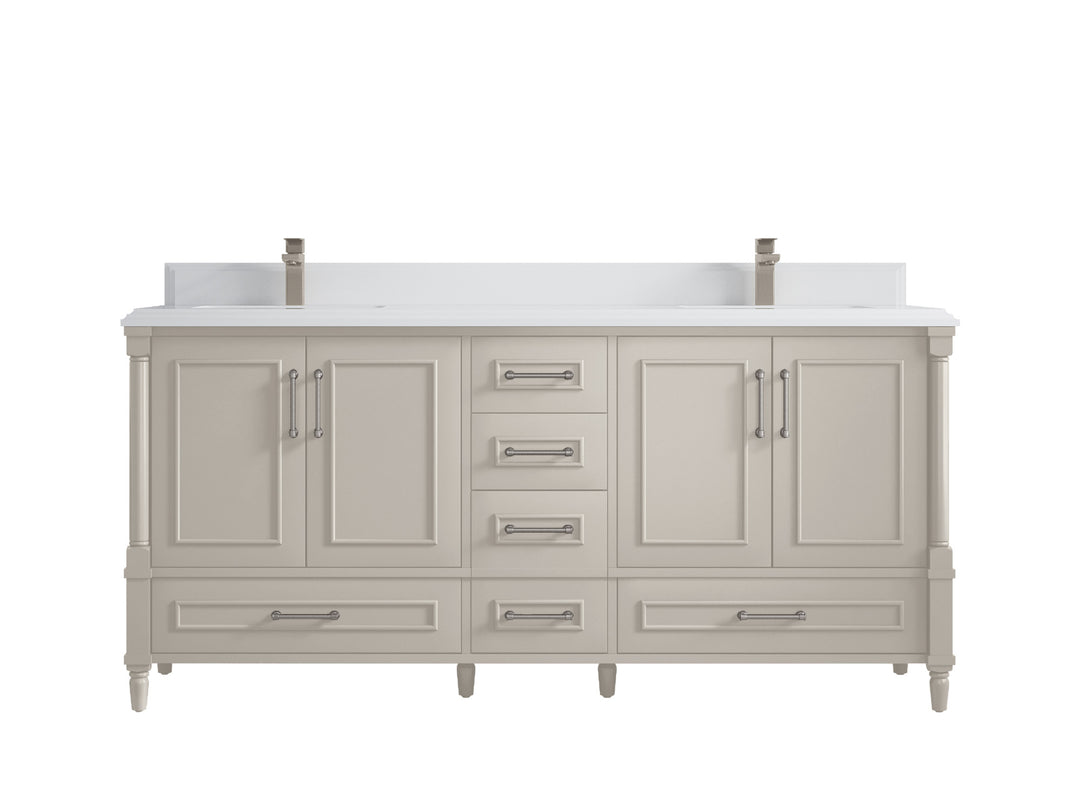 Aberdeen 72 in. W x 22 in. D Double Sink Bathroom Vanity