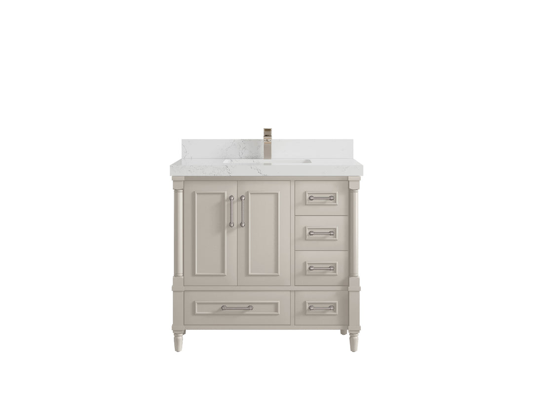 Aberdeen 36 in. W x 22 in. D Center Sink Bathroom Vanity