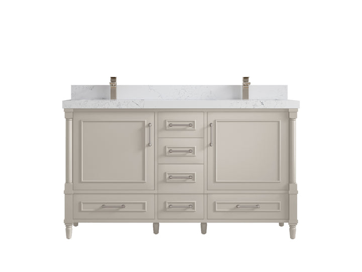 Aberdeen 60 in. W x 22 in. D Double Sink Bathroom Vanity - photo 29