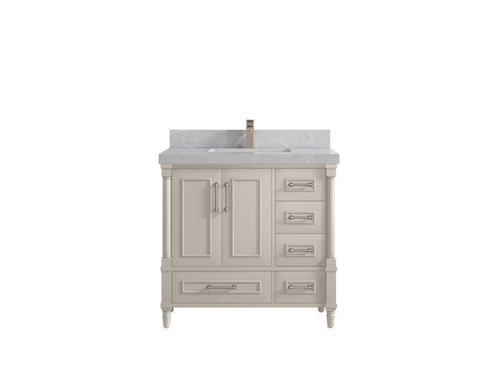 Aberdeen 36 in. W x 22 in. D Center Sink Bathroom Vanity - photo 32