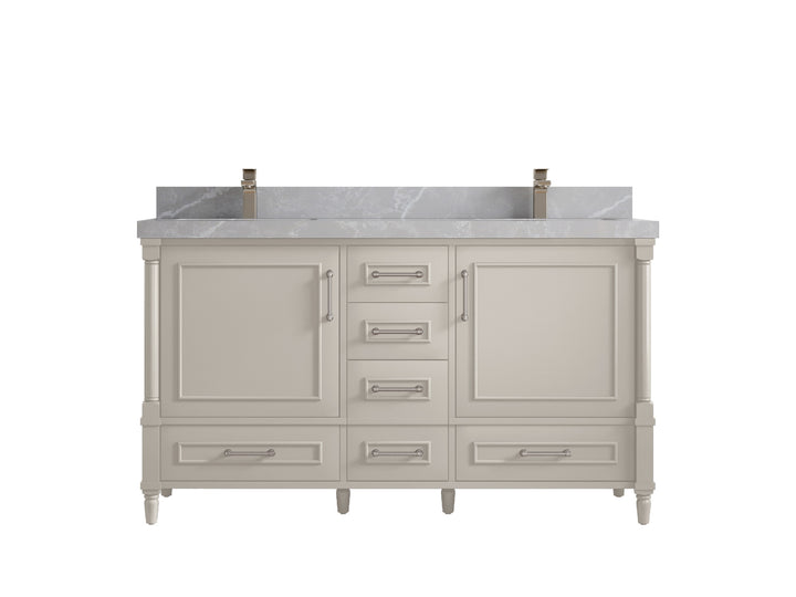 Aberdeen 60 in. W x 22 in. D Double Sink Bathroom Vanity - photo 31