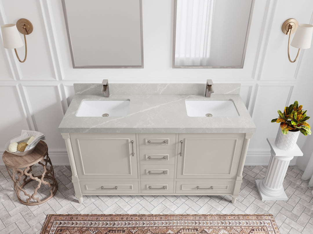 Aberdeen 60 in. W x 22 in. D Double Sink Bathroom Vanity