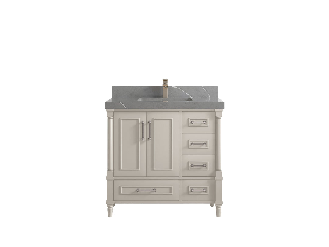 Aberdeen 36 in. W x 22 in. D Center Sink Bathroom Vanity