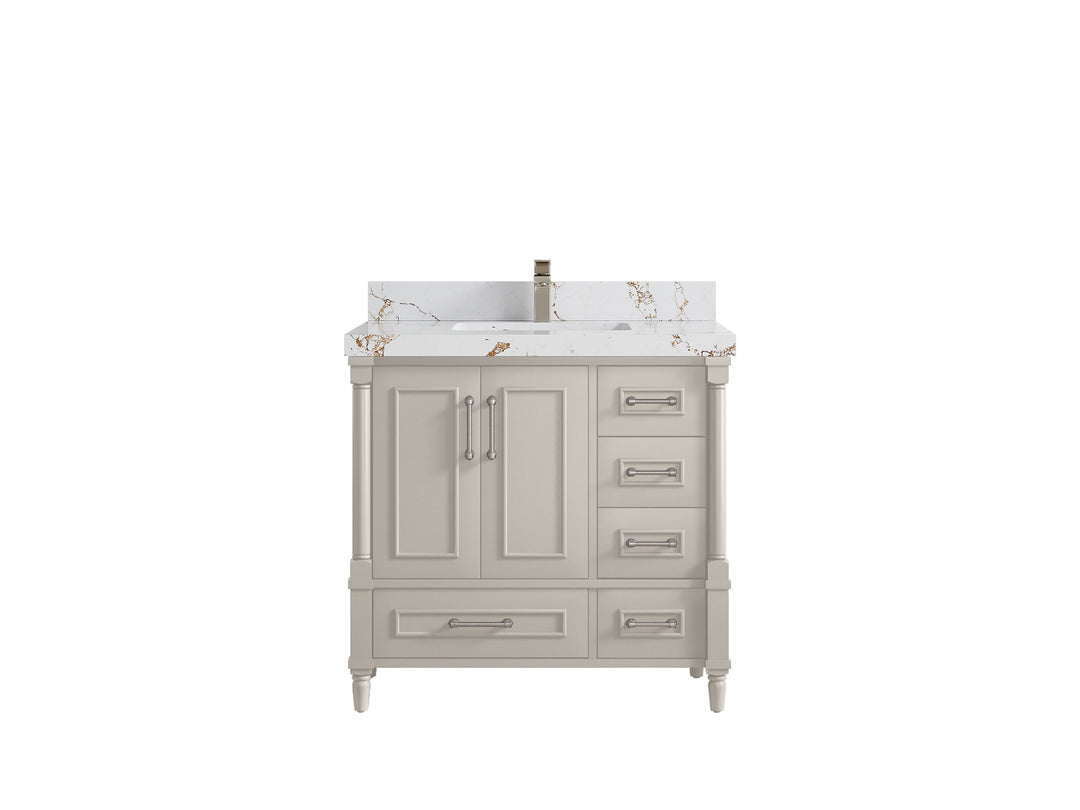 Aberdeen 36 in. W x 22 in. D Center Sink Bathroom Vanity