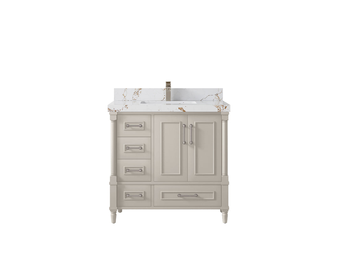 Aberdeen 36 in. W x 22 in. D Center Sink Bathroom vanity