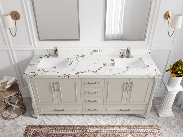 Aberdeen 72 in. W x 22 in. D Double Sink Bathroom Vanity - photo 33
