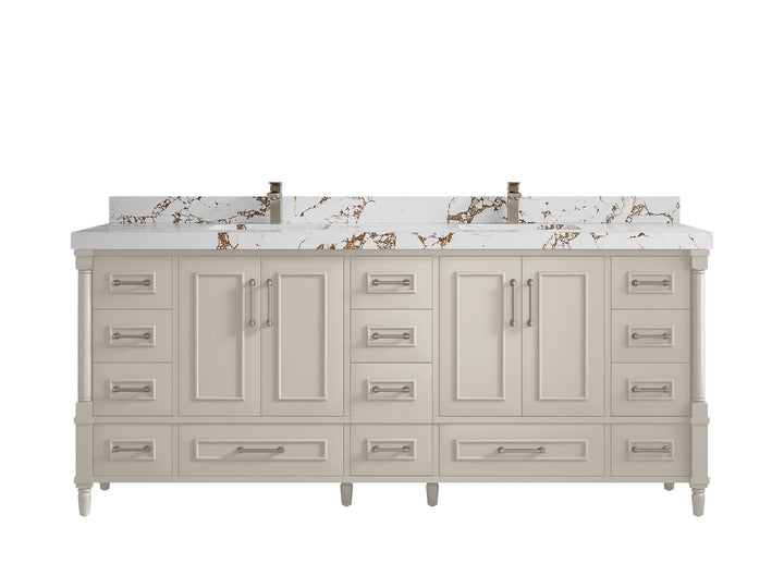 Aberdeen 80 in. W x 22 in. D Double Sink Bathroom Vanity - photo 35
