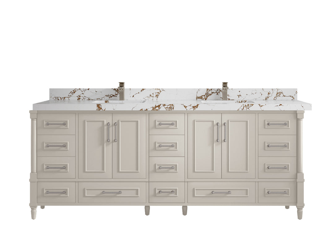 Aberdeen 84 in. W x 22 in. D Double Sink Bathroom Vanity