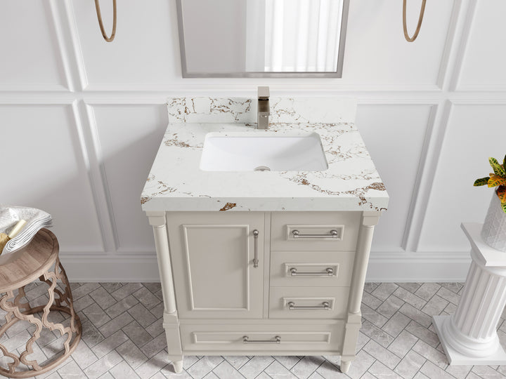 Aberdeen 30 in. W x 22 in. D Single Sink Bathroom Vanity - photo 35