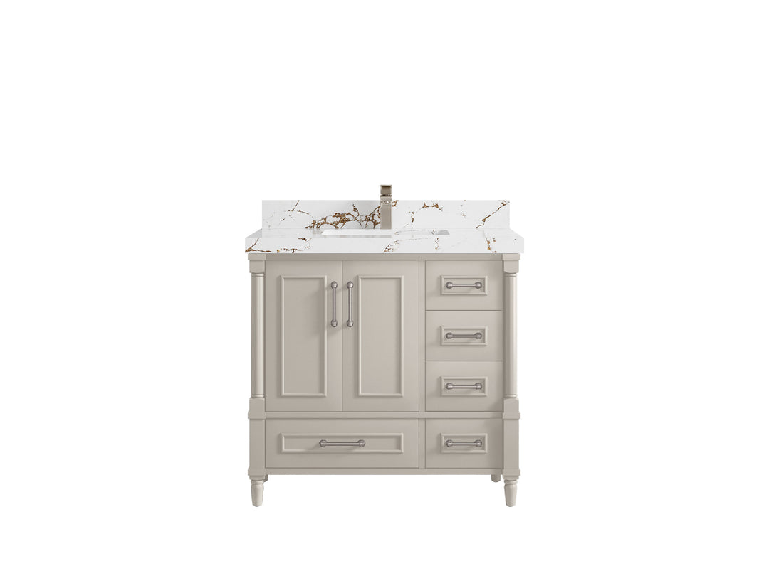 Aberdeen 36 in. W x 22 in. D Center Sink Bathroom Vanity