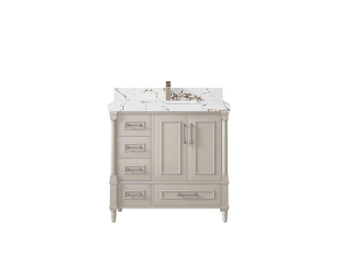 Aberdeen 36 in. W x 22 in. D Center Sink Bathroom vanity