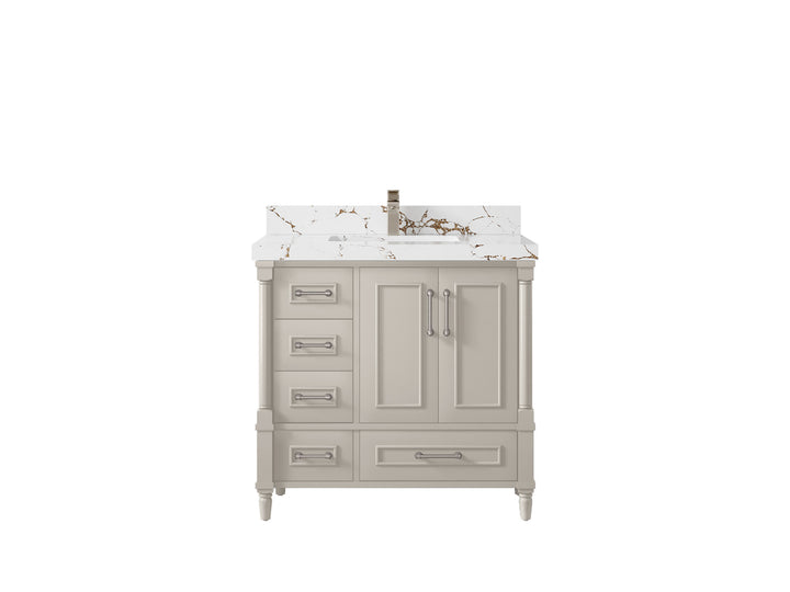 Aberdeen 36 in. W x 22 in. D Center Sink Bathroom vanity - photo 36