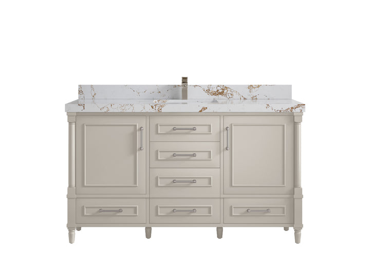 Aberdeen 60 in. W x 22 in. D Single Sink Bathroom Vanity - photo 36