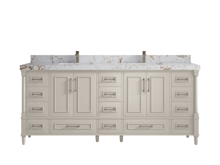 Aberdeen 80 in. W x 22 in. D Double Sink Bathroom Vanity - photo 37