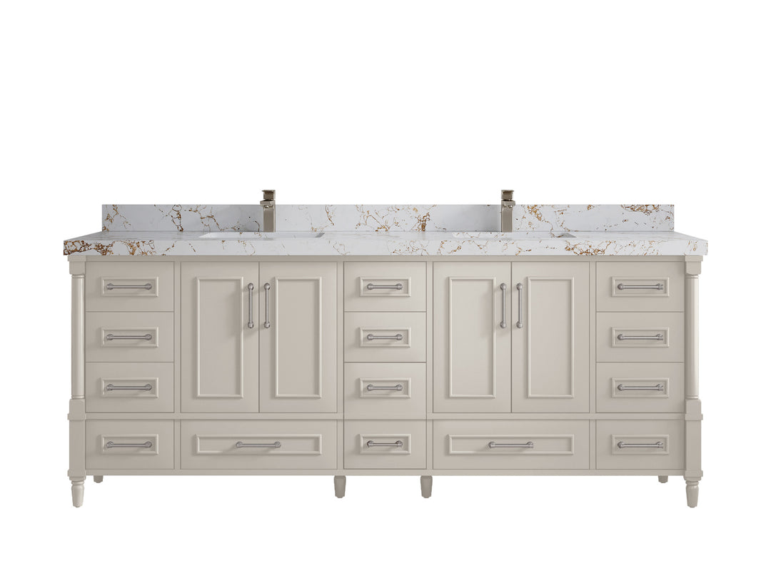 Aberdeen 84 in. W x 22 in. D Double Sink Bathroom Vanity