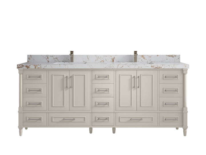 Aberdeen 84 in. W x 22 in. D Double Sink Bathroom Vanity - photo 36