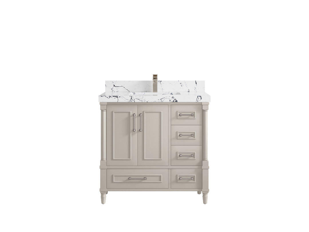 Aberdeen 36 in. W x 22 in. D Center Sink Bathroom Vanity