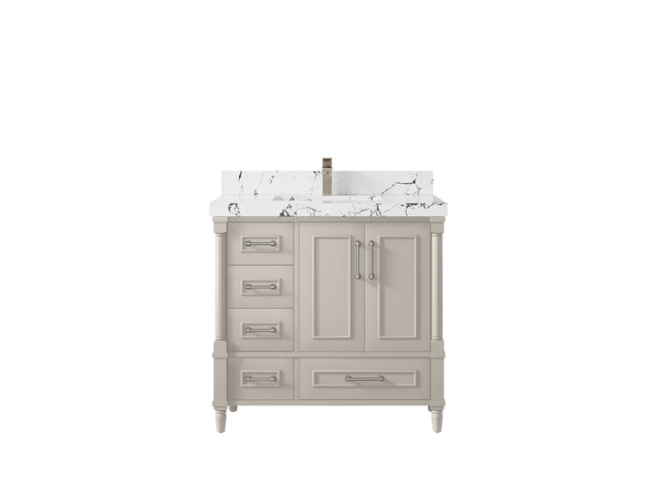 Aberdeen 36 in. W x 22 in. D Center Sink Bathroom vanity - photo 38