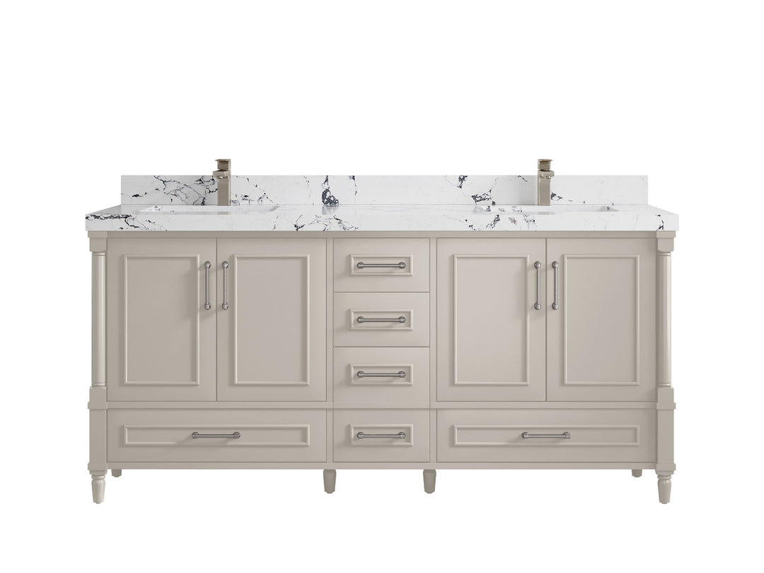 Aberdeen 72 in. W x 22 in. D Double Sink Bathroom Vanity