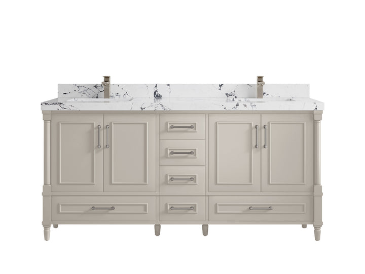 Aberdeen 72 in. W x 22 in. D Double Sink Bathroom Vanity - photo 38
