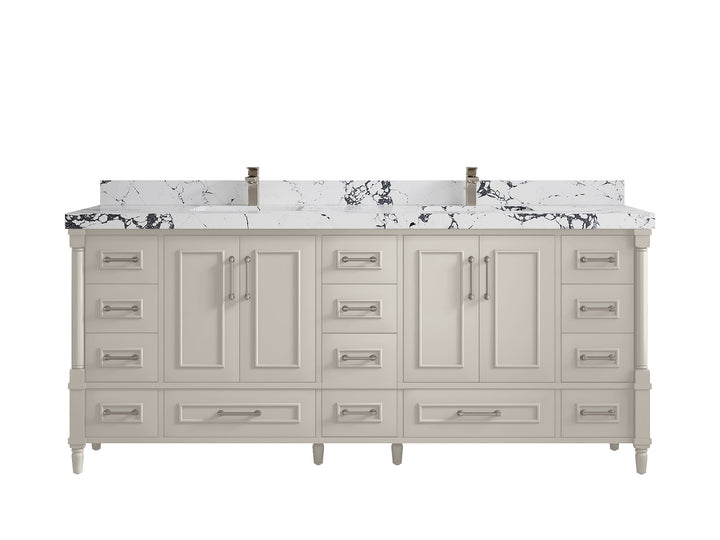 Aberdeen 80 in. W x 22 in. D Double Sink Bathroom Vanity - photo 39