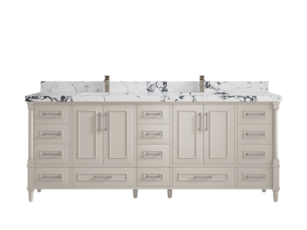 Aberdeen 84 in. W x 22 in. D Double Sink Bathroom Vanity