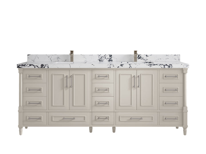 Aberdeen 84 in. W x 22 in. D Double Sink Bathroom Vanity - photo 38