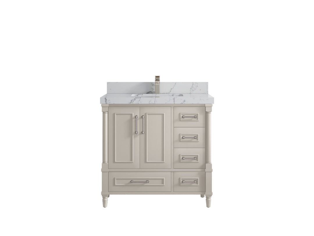 Aberdeen 36 in. W x 22 in. D Center Sink Bathroom Vanity