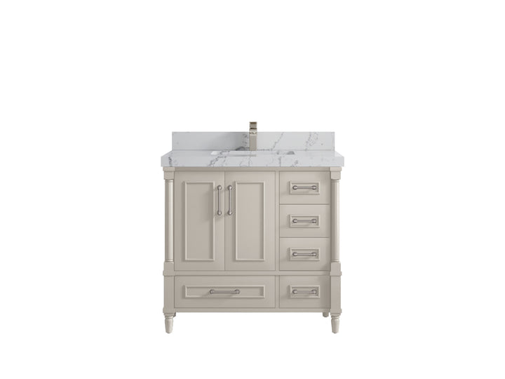 Aberdeen 36 in. W x 22 in. D Center Sink Bathroom Vanity - photo 40