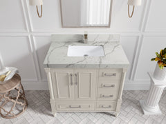 Aberdeen 36 in. W x 22 in. D Center Sink Bathroom Vanity - photo 39
