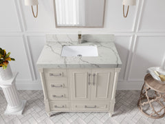 Aberdeen 36 in. W x 22 in. D Center Sink Bathroom Vanity - photo 39