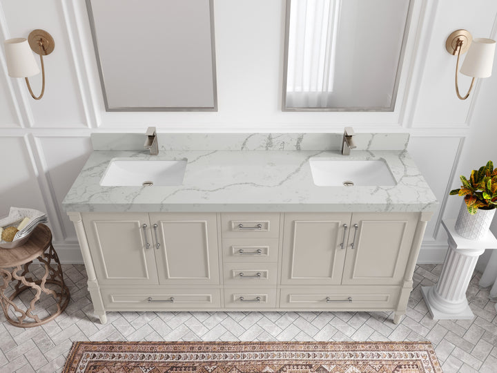 Aberdeen 72 in. W x 22 in. D Double Sink Bathroom Vanity - photo 39