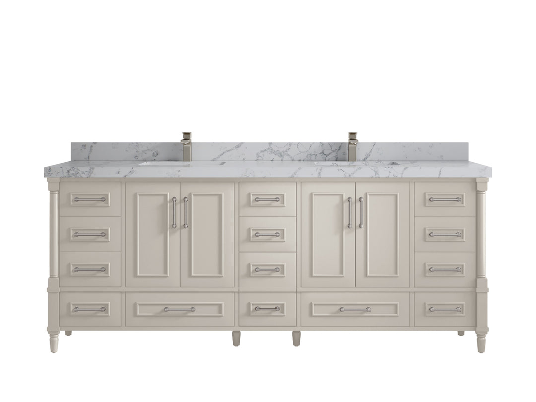 Aberdeen 84 in. W x 22 in. D Double Sink Bathroom Vanity