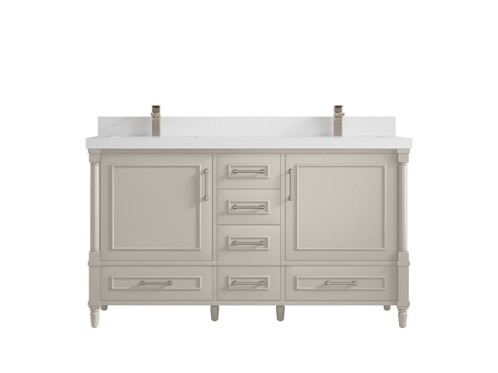 Aberdeen 60 in. W x 22 in. D Double Sink Bathroom Vanity - photo 43