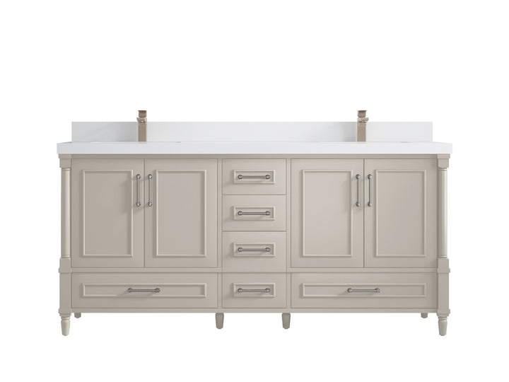 Aberdeen 72 in. W x 22 in. D Double Sink Bathroom Vanity - photo 42