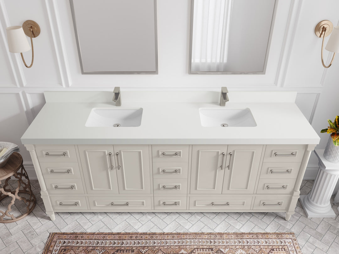 Aberdeen 84 in. W x 22 in. D Double Sink Bathroom Vanity