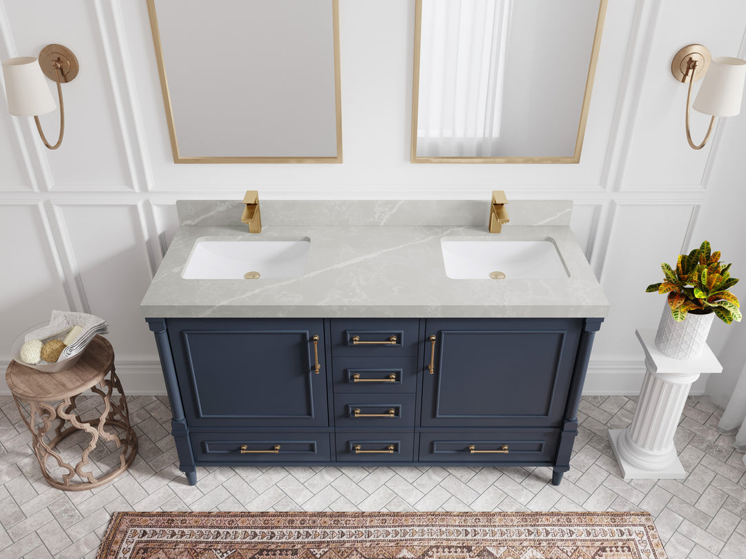 Aberdeen 60 in. W x 22 in. D Double Sink Bathroom Vanity