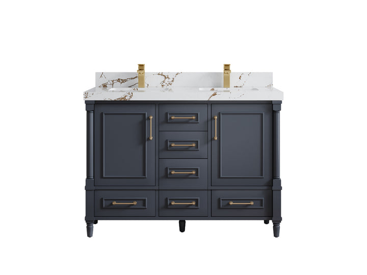 Aberdeen 48 in. W x 22 in. D Double Sink Bathroom Vanity - photo 16