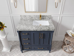 Aberdeen 36 in. W x 22 in. D Right Offset Sink Bathroom Vanity - photo 17