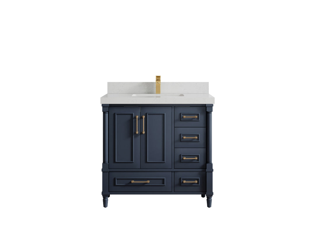 Aberdeen 36 in. W x 22 in. D Center Sink Bathroom Vanity