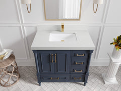 Aberdeen 36 in. W x 22 in. D Center Sink Bathroom Vanity - photo 14
