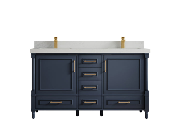 Aberdeen 60 in. W x 22 in. D Double Sink Bathroom Vanity - photo 12