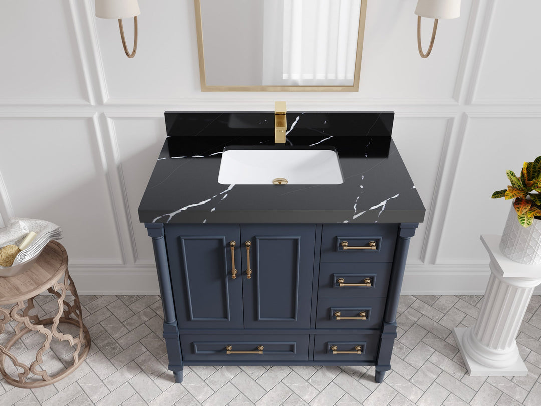 Aberdeen 36 in. W x 22 in. D Center Sink Bathroom Vanity