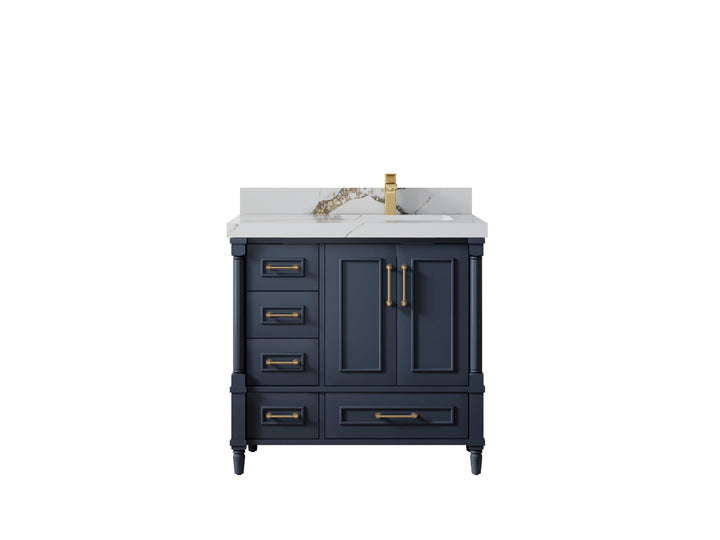 Aberdeen 36 in. W x 22 in. D Right Offset Sink Bathroom Vanity - photo 12