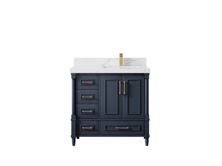 Aberdeen 36 in. W x 22 in. D Right Offset Sink Bathroom Vanity - photo 1
