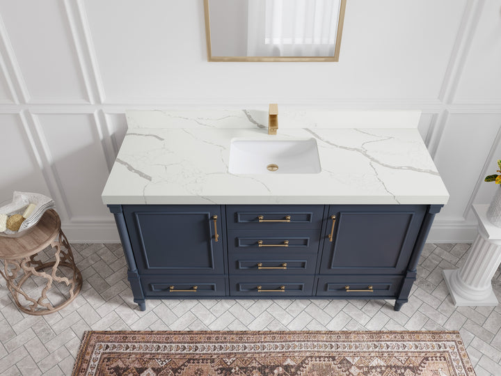 Aberdeen 60 in. W x 22 in. D Single Sink Bathroom Vanity - photo 11