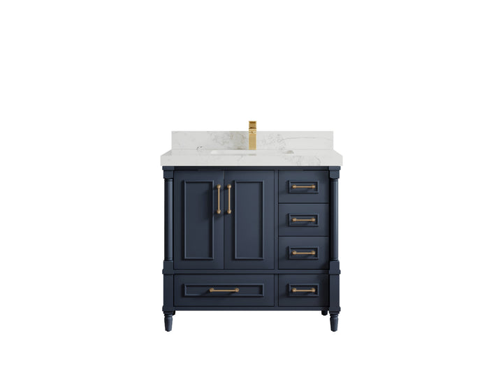 Aberdeen 36 in. W x 22 in. D Center Sink Bathroom Vanity - photo 19