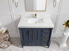 Aberdeen 36 in. W x 22 in. D Center Sink Bathroom Vanity - photo 18