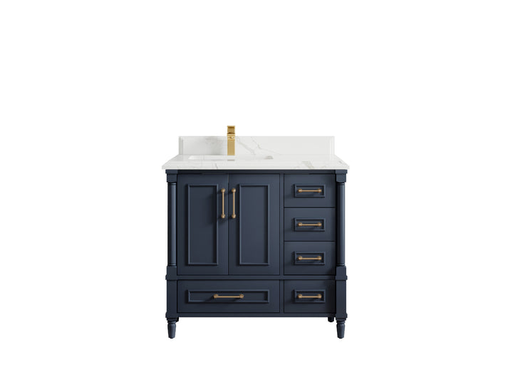 Aberdeen 36 in. W x 22 in. D Left Offset Sink Bathroom Vanity - photo 20